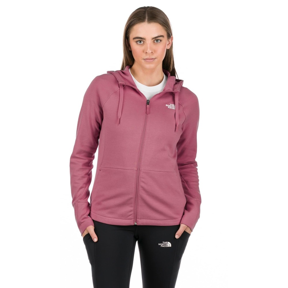 The North Face Eco Ridge Reardon Full Zip Hoodie Women Medium Pink Gorpcore